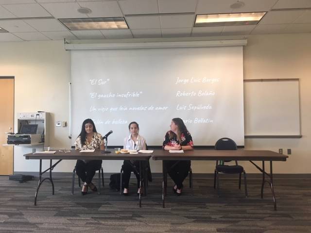 Diane Duarte-Menendez, Melissa Dean, and Abigail Boersma at their panel presentation